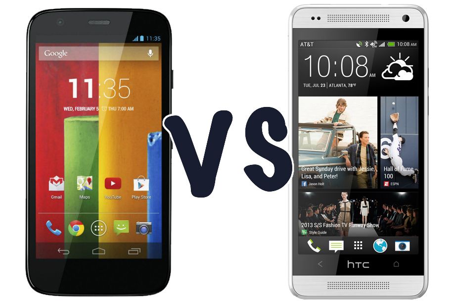 motorola moto g vs htc one mini what s the difference  image 1