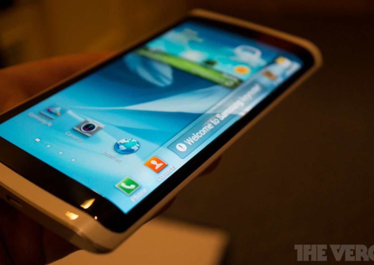 samsung could unveil a three sided wrap around screen galaxy phone in 2014 image 1