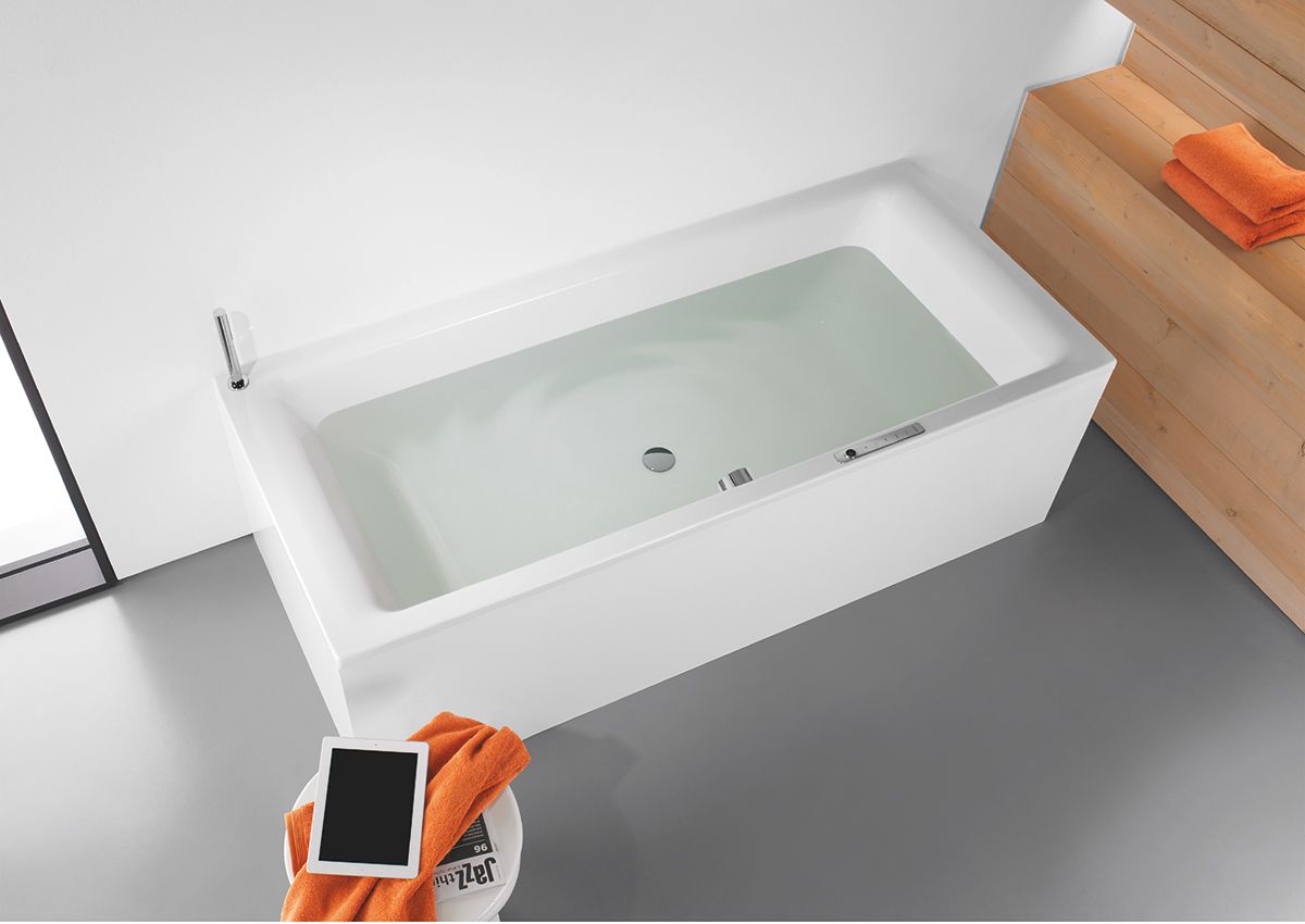 relax in the bath while audio bubbles around you with the sound wave system from kaldewei image 1