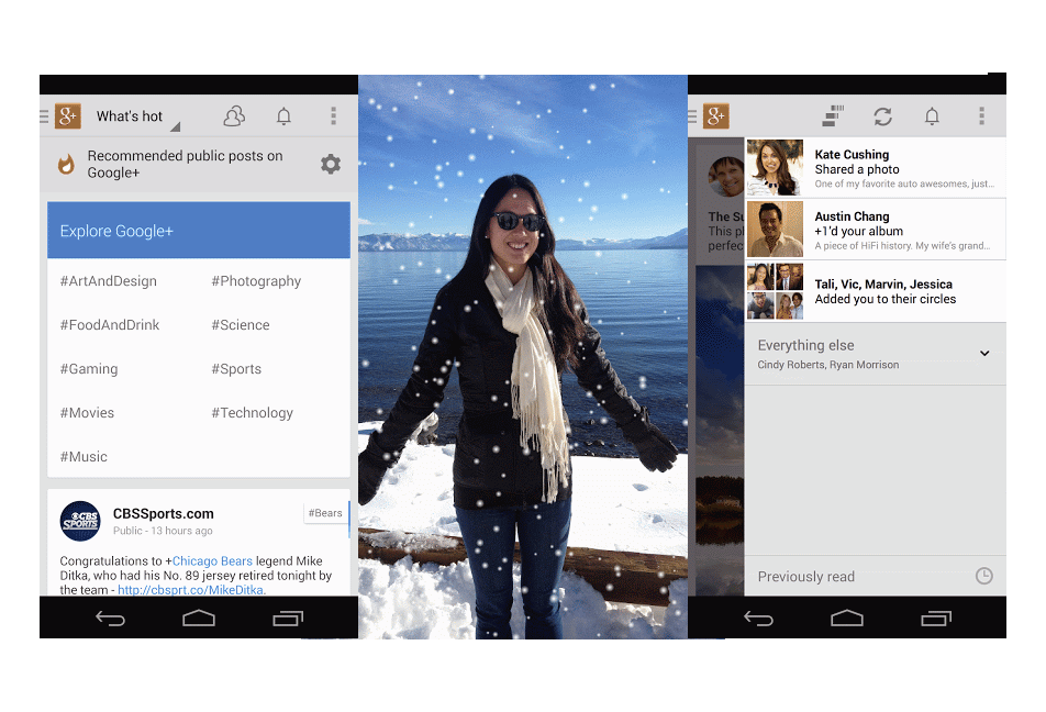 google for android update adds photo notification and search features image 1