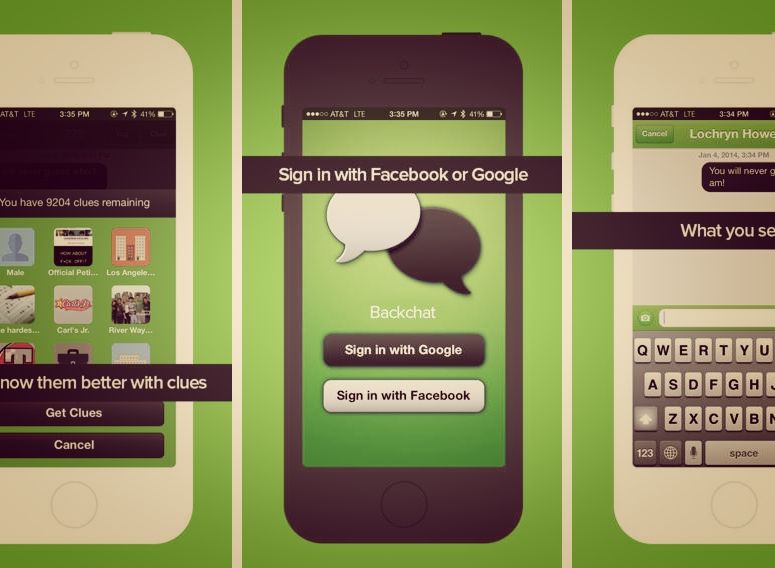 backchat for iphone app juggles anonymous messaging social media and gaming and it was created by a teen image 1