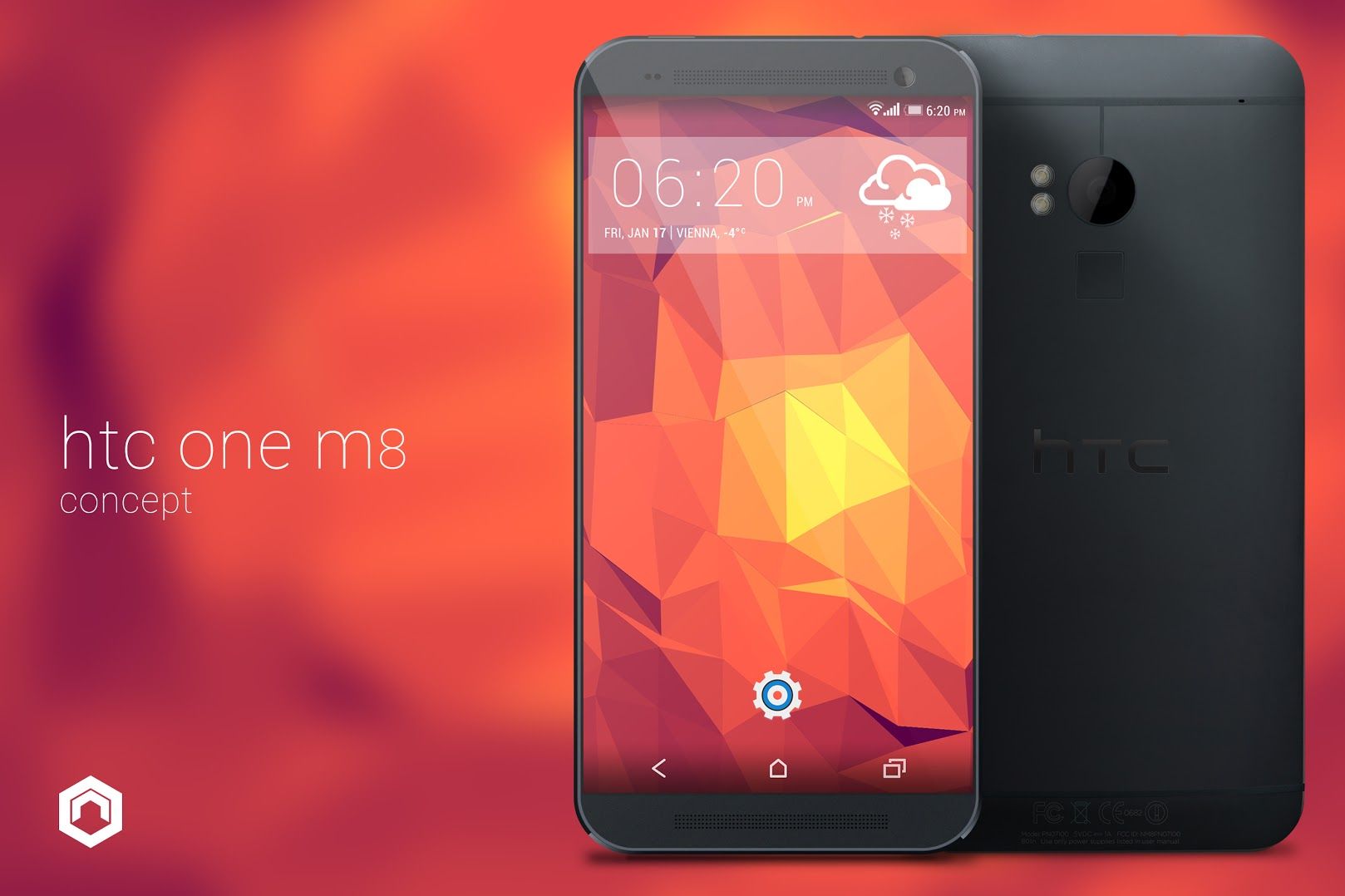 htc one m8 concept cuts bezel and loses capacitive buttons image 1