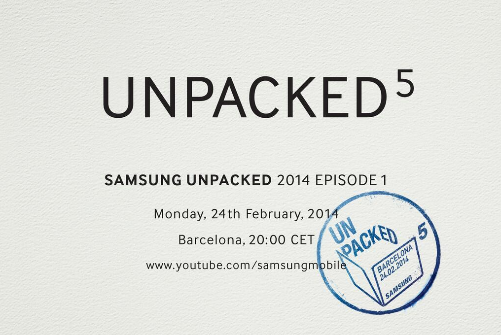 samsung schedules unpacked 5 event for 24 february galaxy s5 unveil hinted image 1