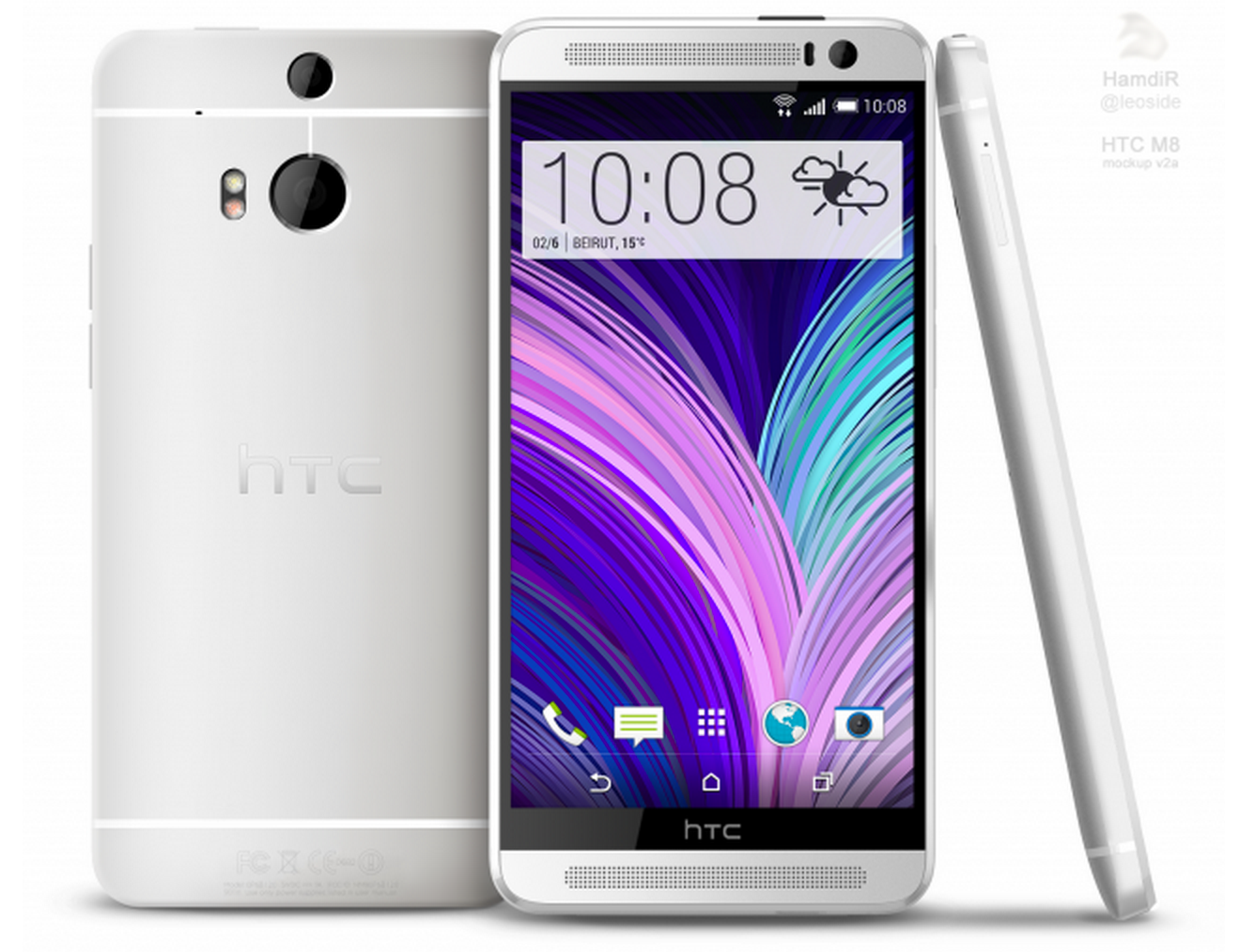 htc m8 leaks get combined into one convincing mockup image 2