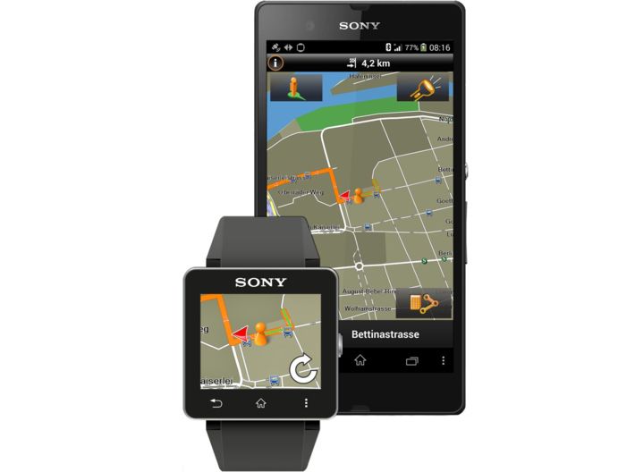 garmin announces sony smartwatch 2 integration xperia edition navigation app image 1