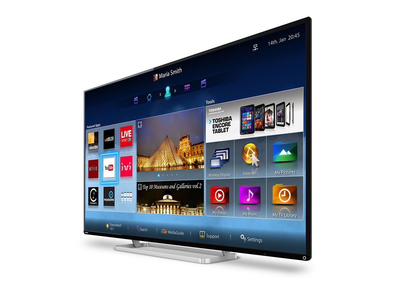toshiba hd tv 2014 range refresh faster next gen smart tv joins top of range models image 1