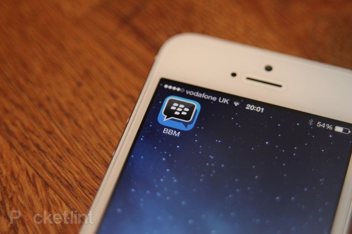 blackberry talks next bbm update for iphone and android group photo messaging to come image 1