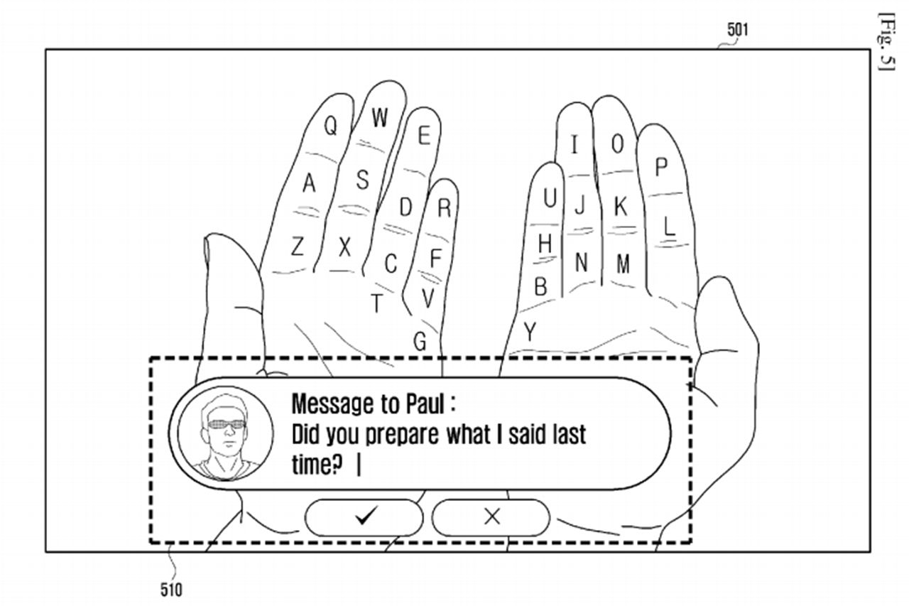 Samsung 'Galaxy Glass' wants to turn your hands into an augmented reality keyboard