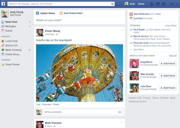 facebook news feed redesign now finally rolling out after a year with new ui changes image 1