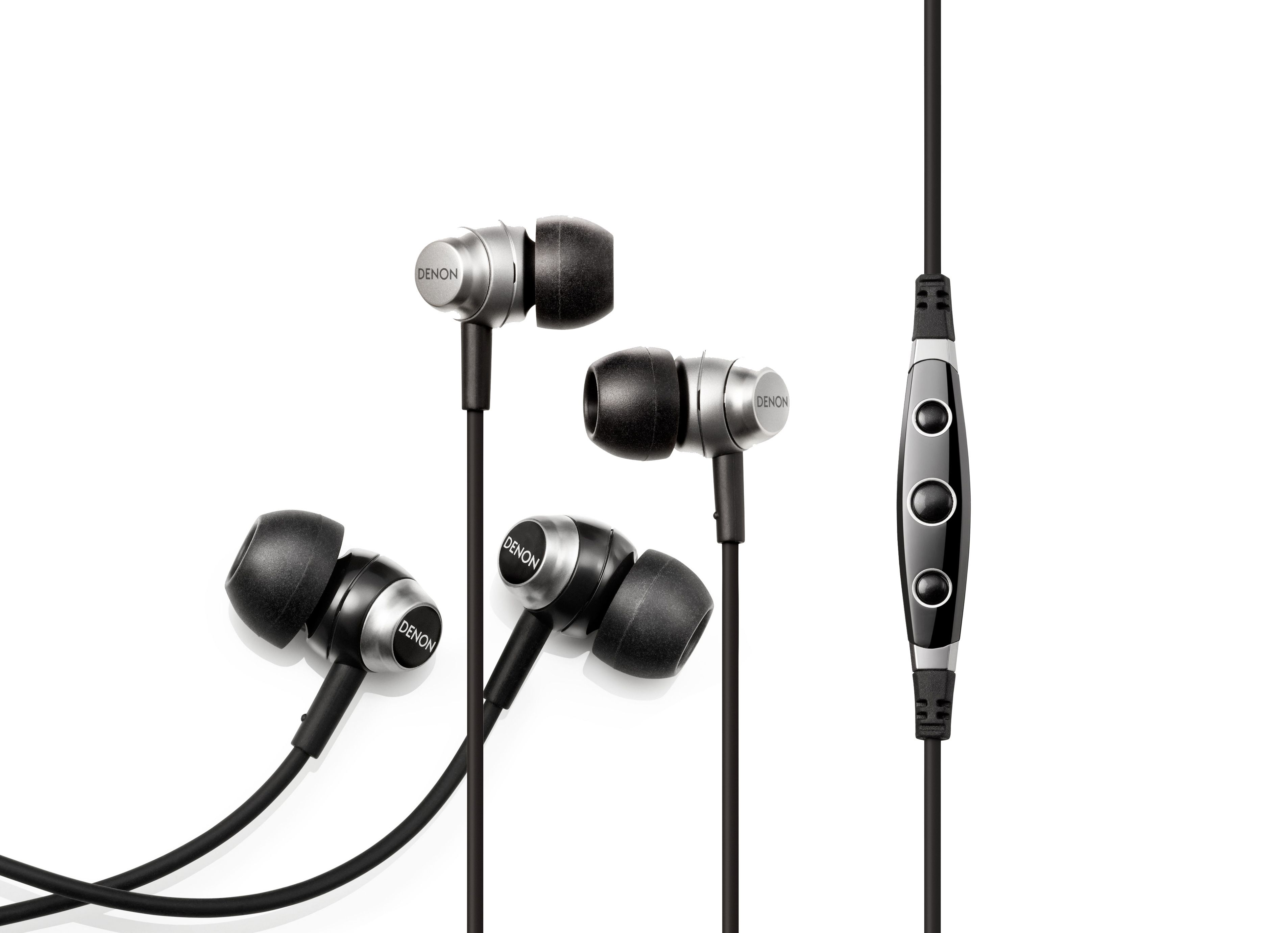 denon s music mania series adds ah c120 and ah c50 in ear headphones image 1