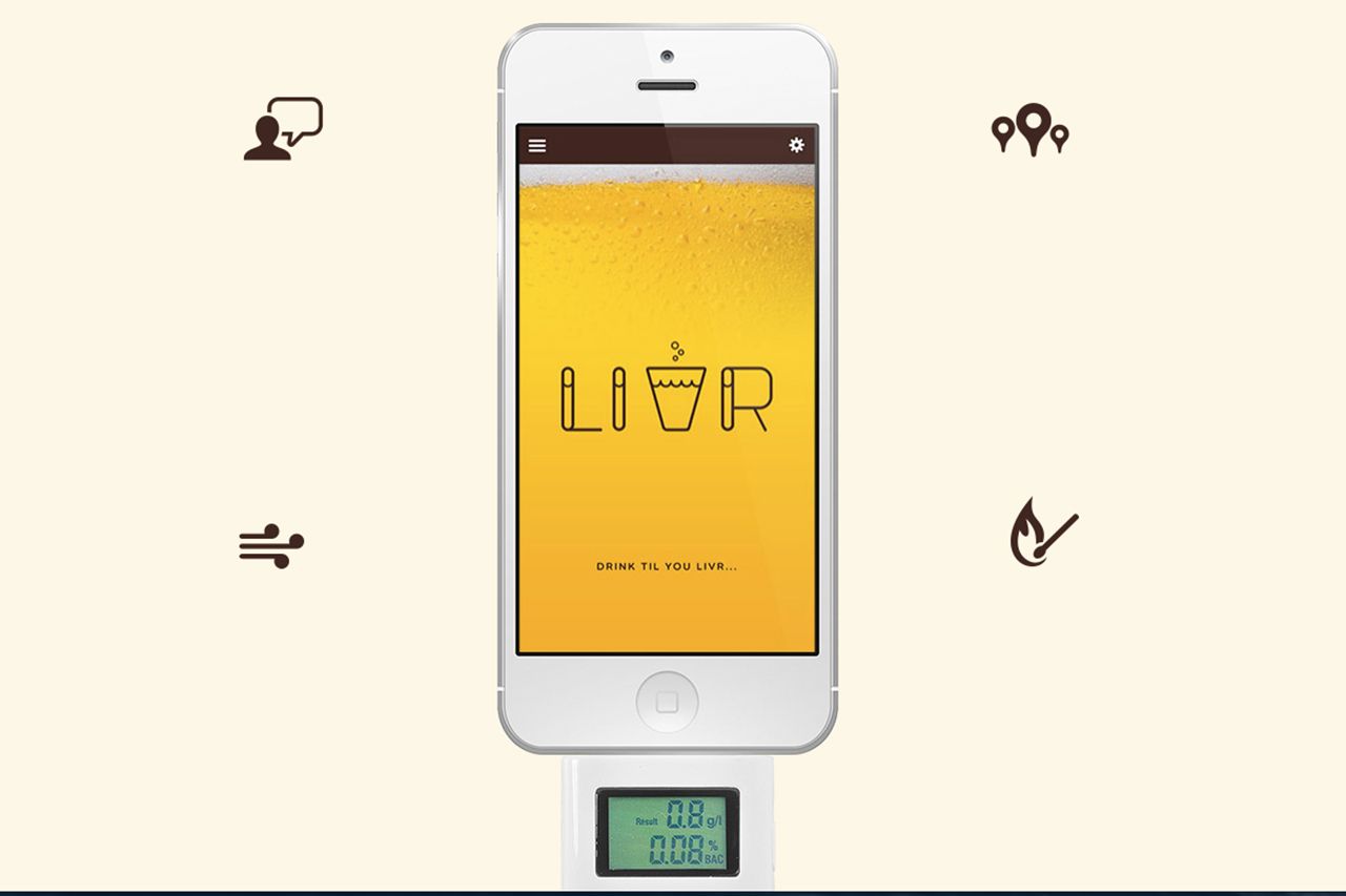 livr social network only allows users to login if they’re drunk using a breathalyser image 1