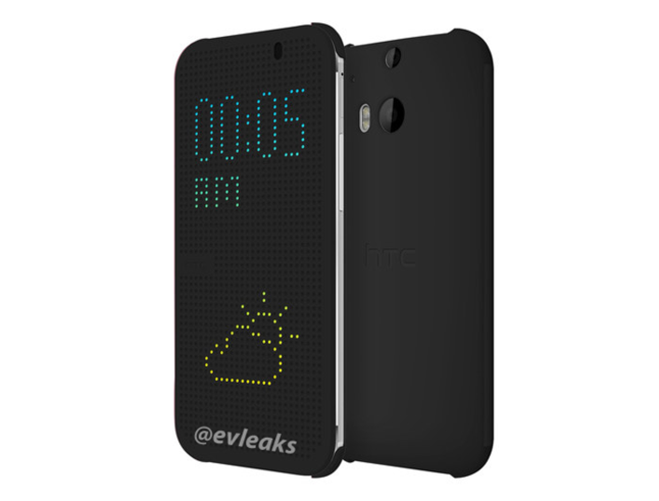 htc to make light up cover available with new htc one showing time and weather image 1