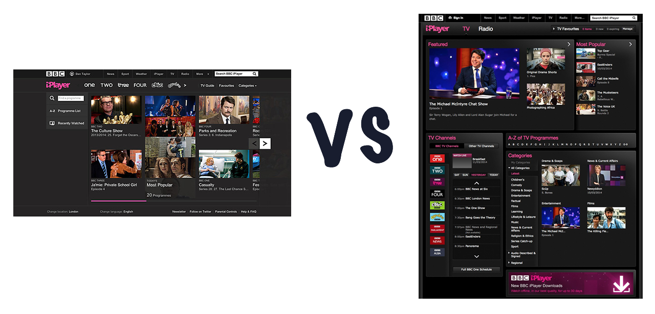 new bbc iplayer vs old bbc iplayer what s the difference  image 1
