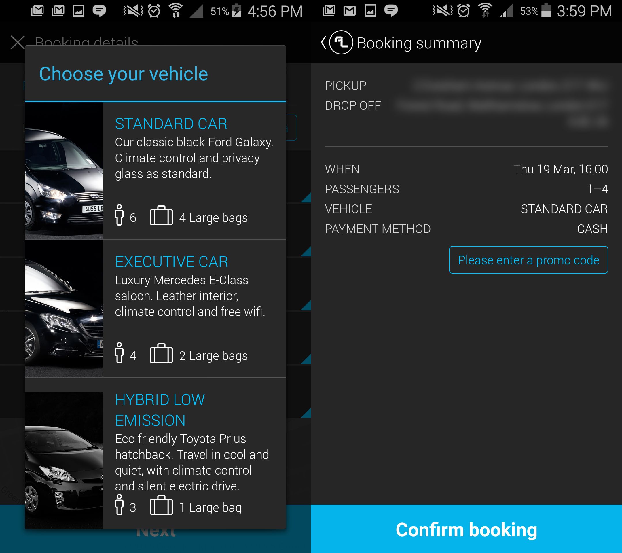 addison lee app review order or pre book minicabs with ease hands on image 10