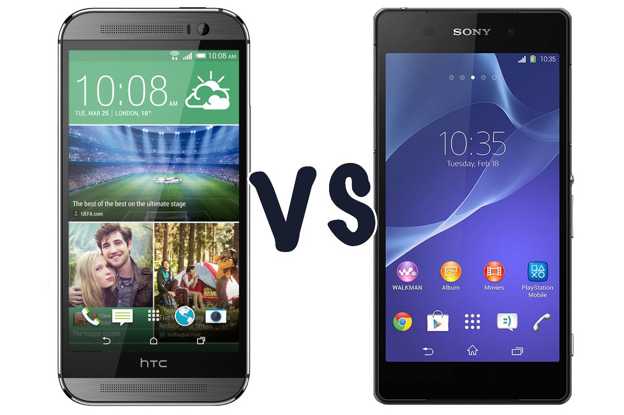 htc one m8 vs sony xperia z2 what s the difference  image 1
