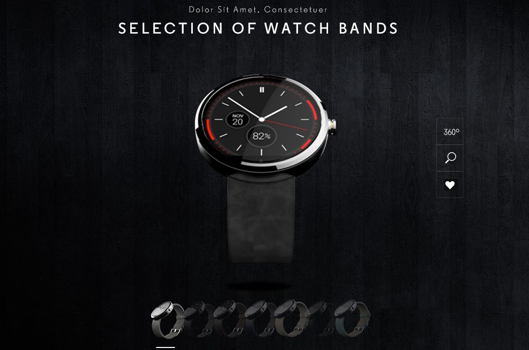 moto 360 mockups emerge showing several different watch bands to match your style image 1