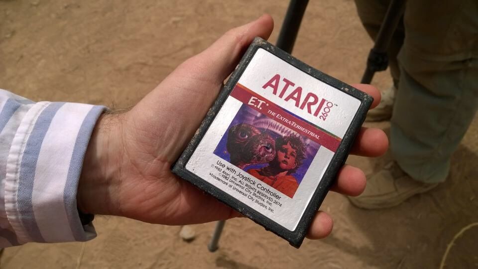 atari et excavation finds 30 year old game image 1