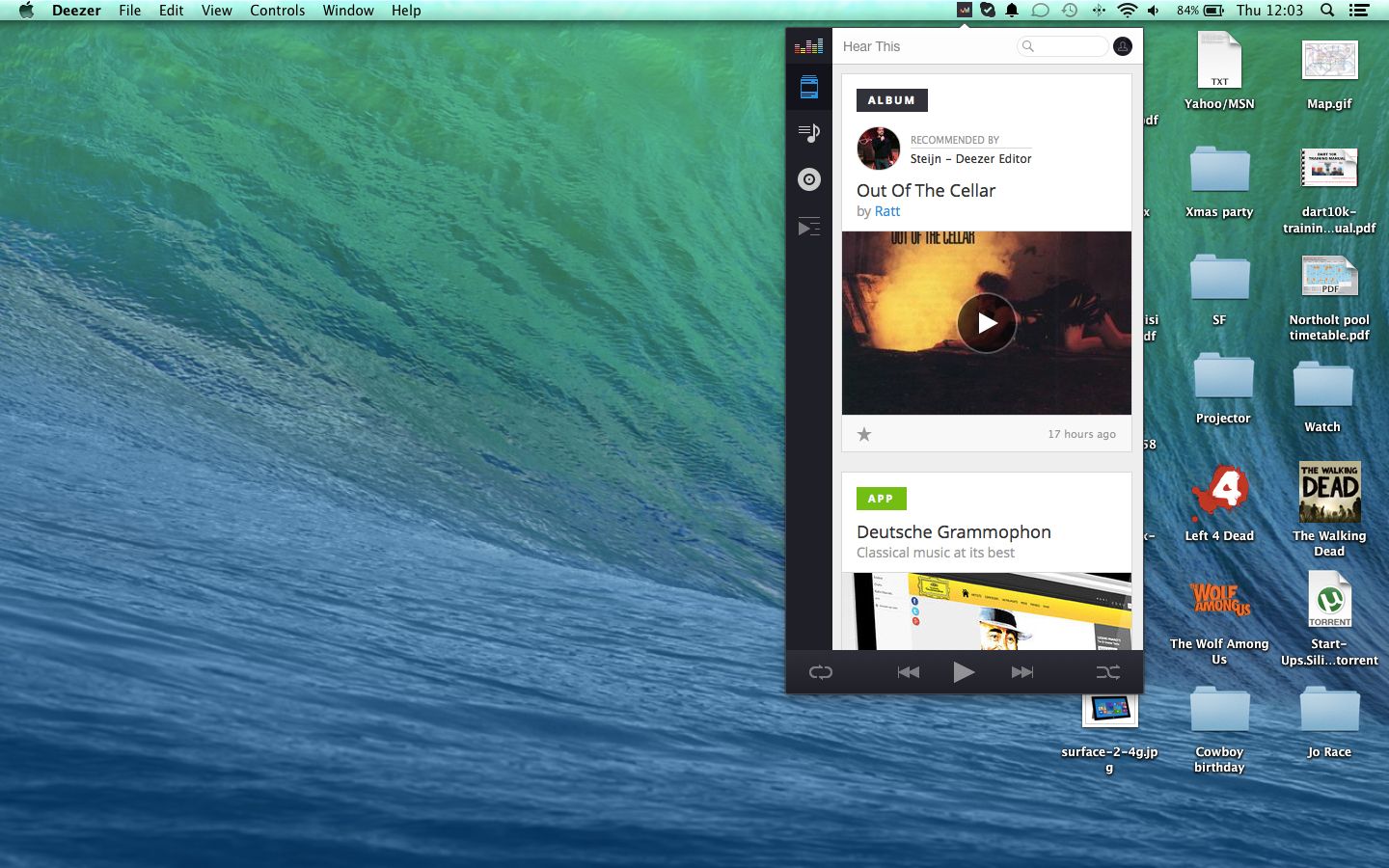 deezer update brings free radio on mobiles mac beta and integration of local files image 1