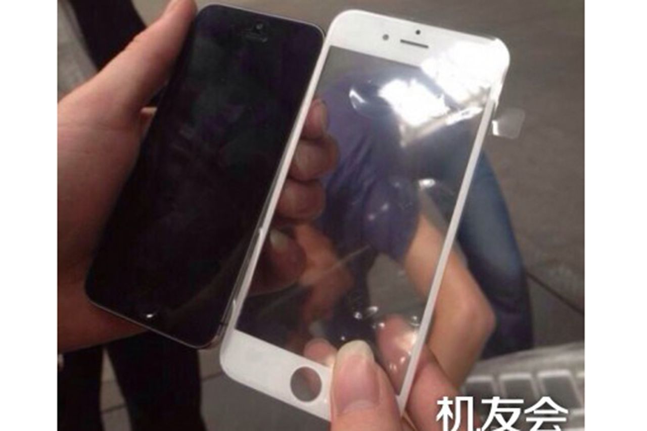 apple iphone 6 alleged front panel leaks showing samsung galaxy s5 challenging 4 7 inch screen image 1