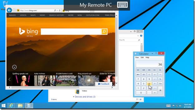 microsoft remote desktop preview app releases letting you control a pc from windows phone 8 1 device image 1