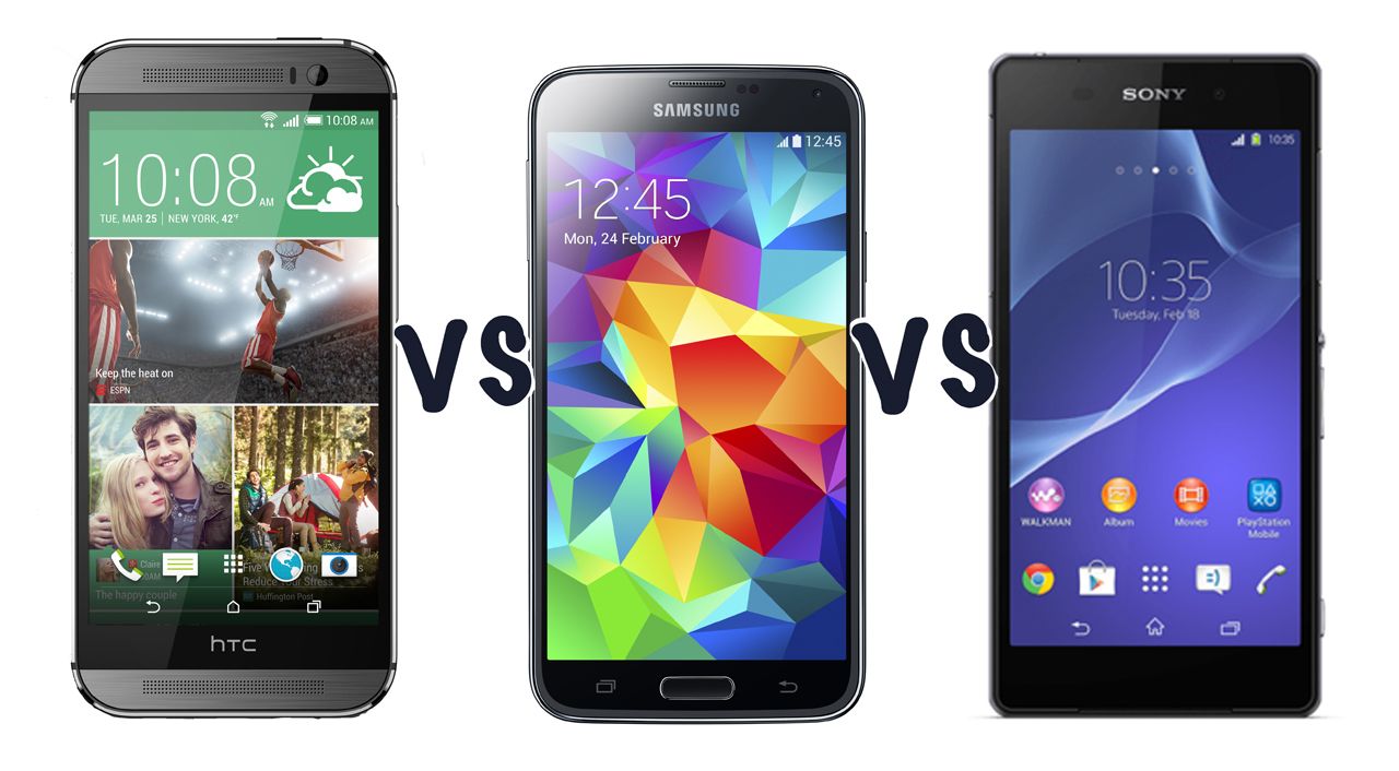 htc one m8 vs samsung galaxy s5 vs sony xperia z2 which is the best image 1