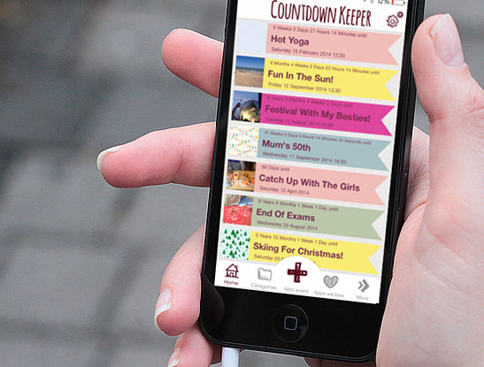 countdown keeper makes event countdowns fun and cute on your iphone image 1