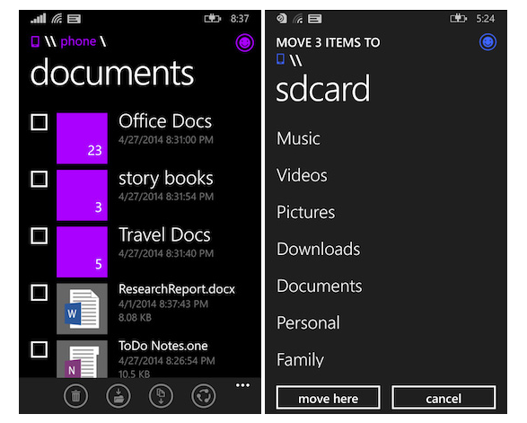 file manager for windows phone 8 1 to arrive this month says microsoft image 1
