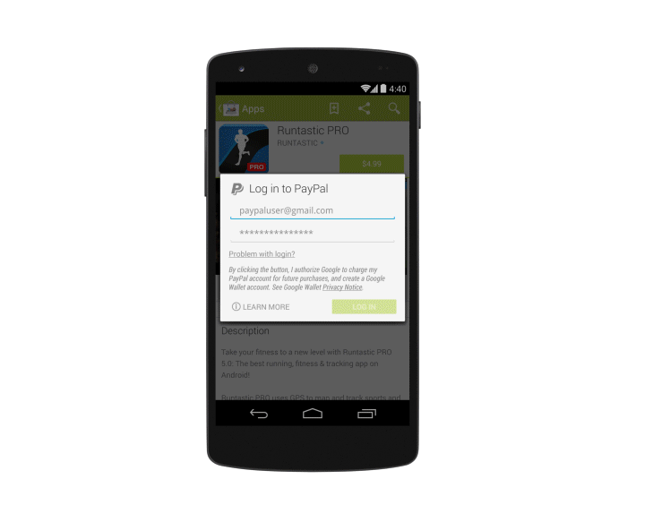 google wallet adds paypal billing so you can securely buy from google play store image 1