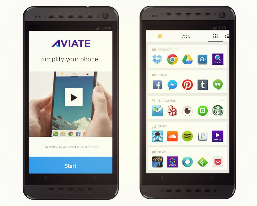 now yahoo gets in on the android launcher game with aviate app image 1