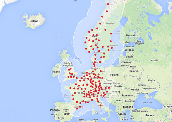 tesla maps show huge expansion of superchargers across the world by next year image 1