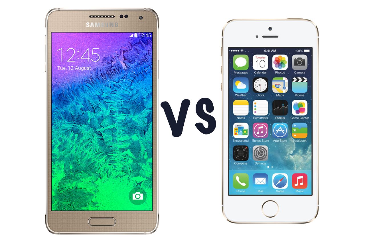 samsung galaxy alpha vs apple iphone 5s what s the difference  image 1