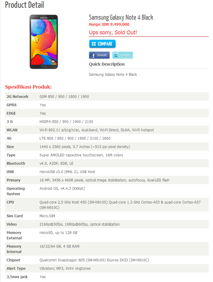 samsung galaxy note 4 leaks with qhd display snapdragon 805 4gb ram 16mp camera and pricing image 2