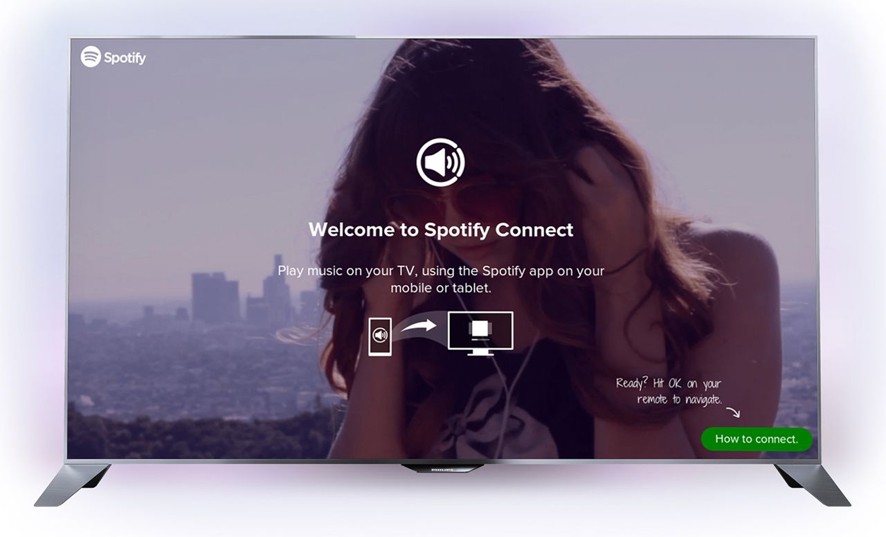 philips tvs first to declare love for spotify connect tp vision first manufacturer to include it image 1