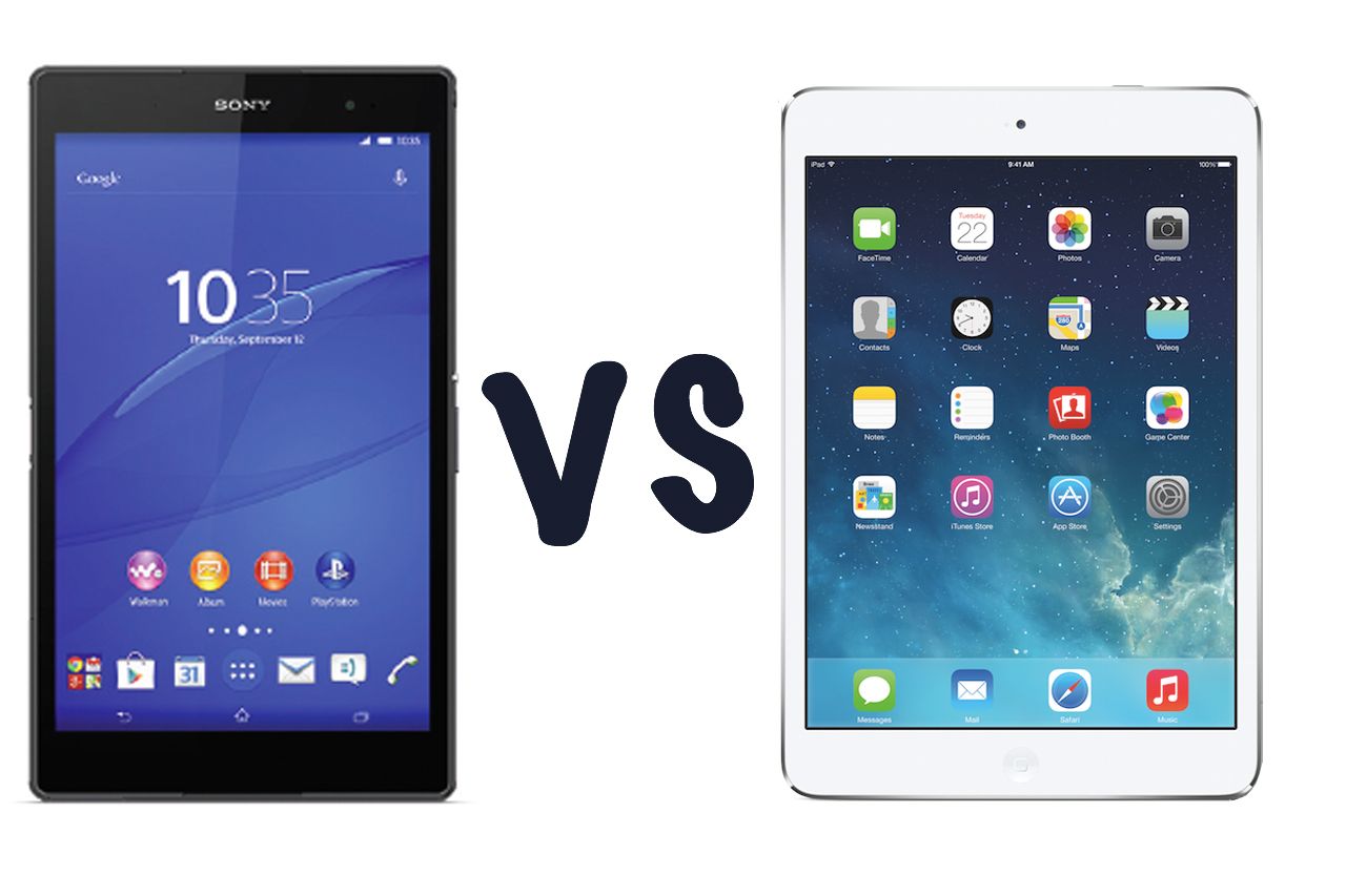 sony xperia z3 tablet compact vs apple ipad mini with retina display what s the difference  image 1