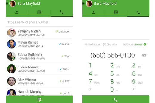 google hangouts adds free voice calls to phones in us with deeper google voice integration image 1