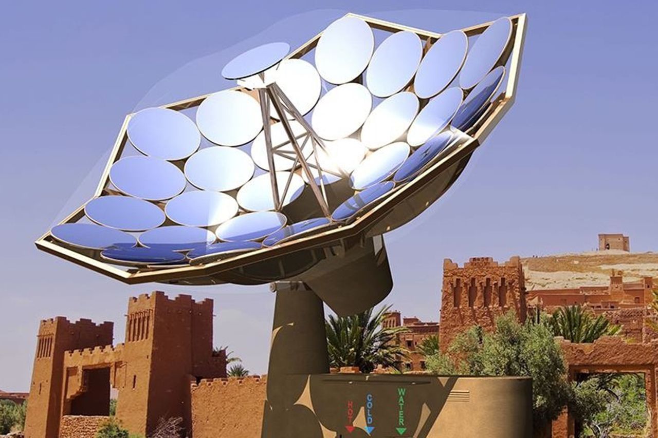ibm s solar sunflower enhances the sun by 2 000 times to heat and purify water and power homes image 1