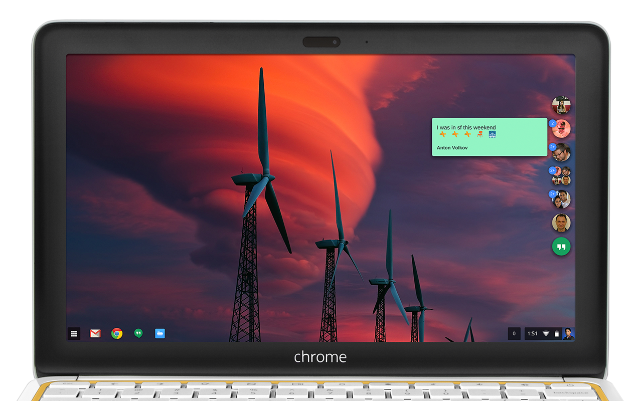 hangouts chrome is google s new and better dedicated chat app for chrome os and windows image 1