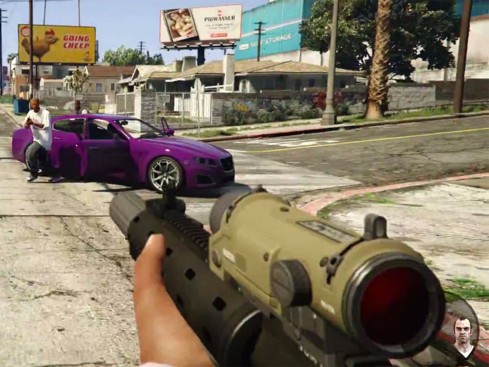 gta 5 for ps4 and xbox one becomes a first person shooter video  image 1