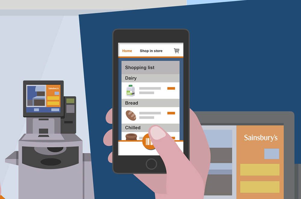 you could soon shop at sainsbury s without having to queue at the checkout trials new app image 1