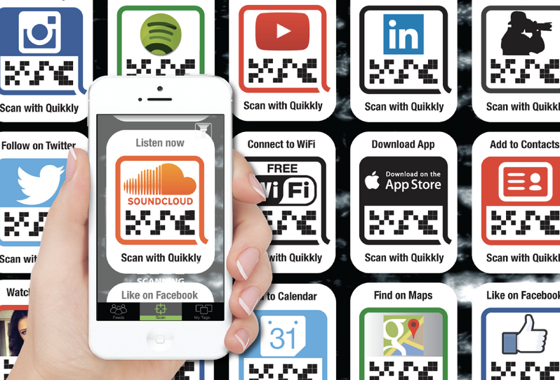 quikkly will banish qr codes making facebook likes twitter follows spotify plays more simple image 1