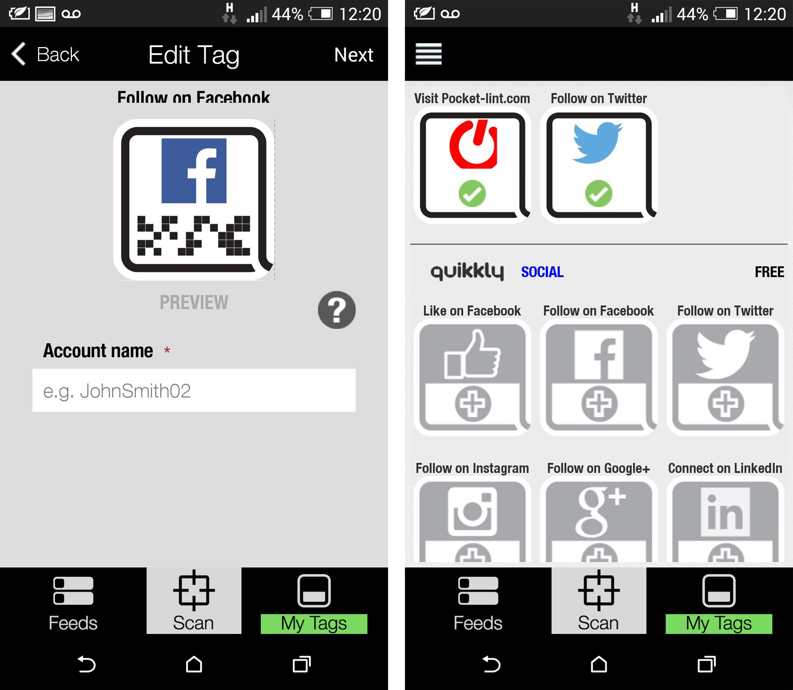 quikkly will banish qr codes making facebook likes twitter follows spotify plays more simple image 3
