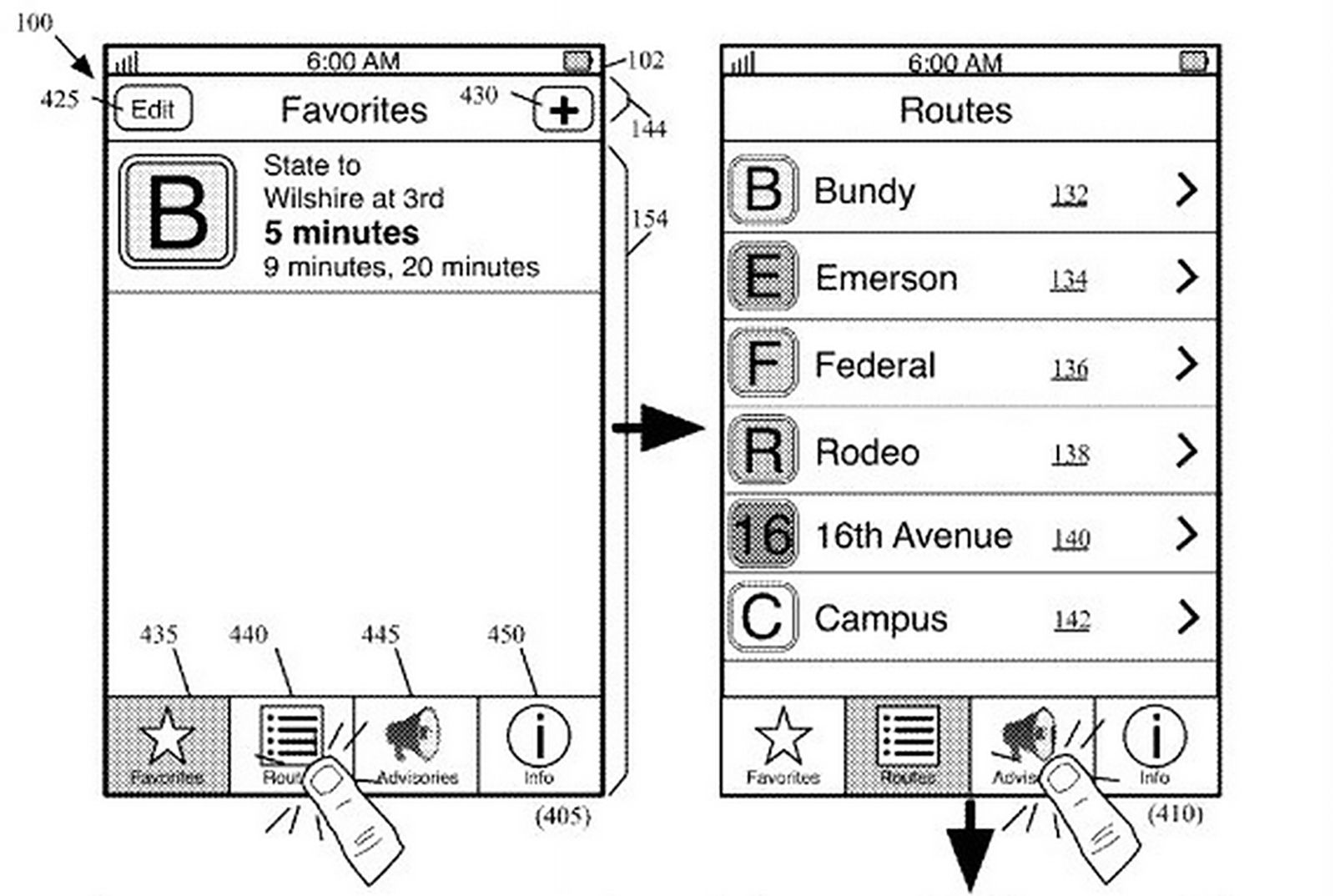 apple s public transit feature revealed in patent possibly for maps image 1