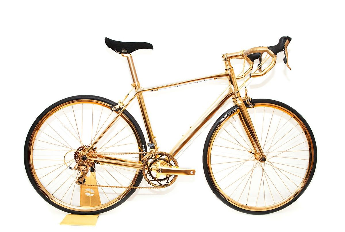 behold the bicycle you will never ride the 250k road bike covered in 24kt gold image 1
