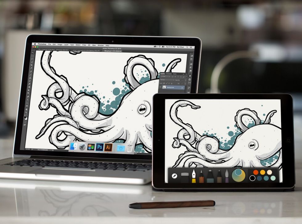 fiftythree pencil now lets you start sketching in paper and finish in adobe apps image 1