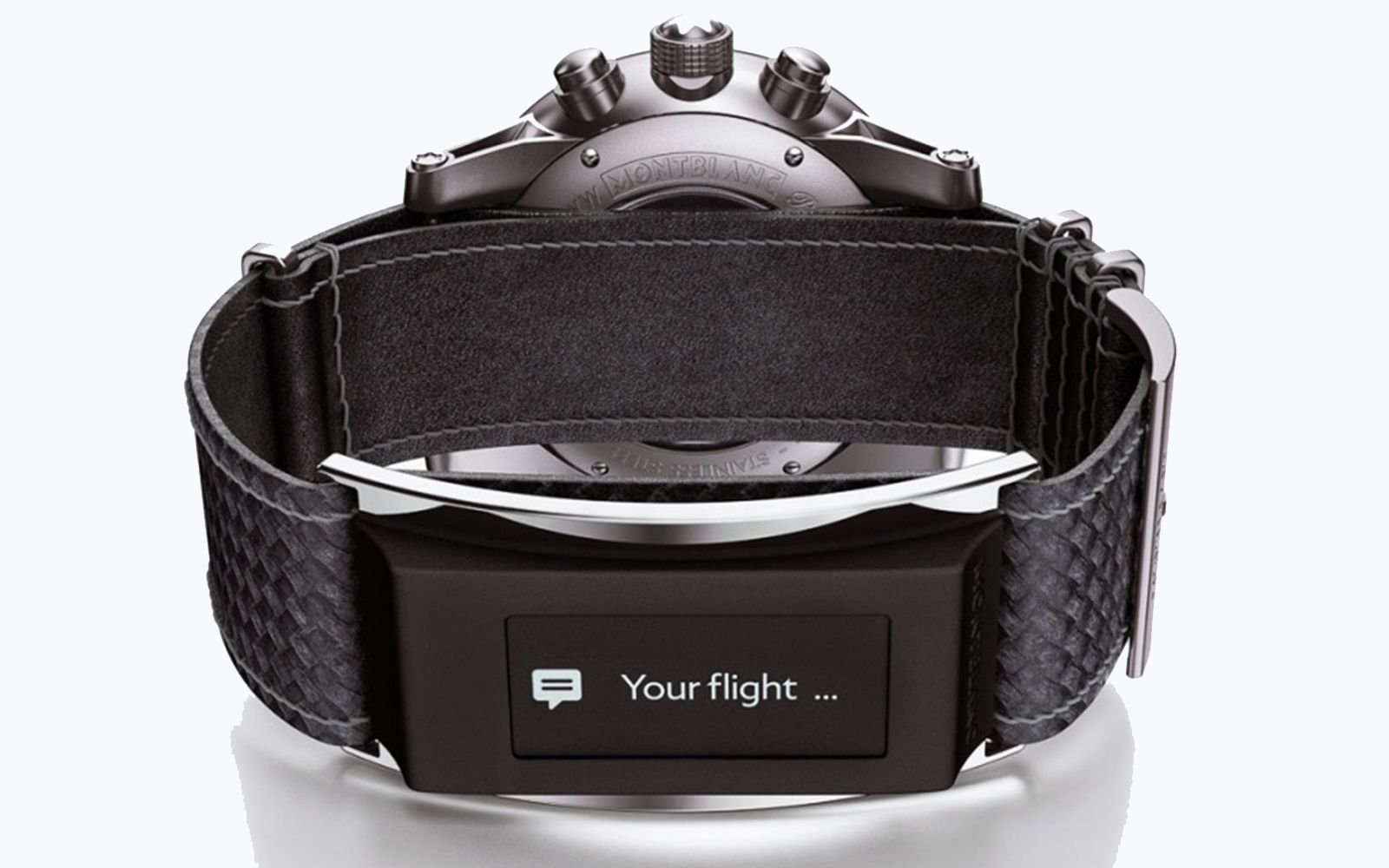 montblanc e strap lets you upgrade your current watch to make it smart image 1