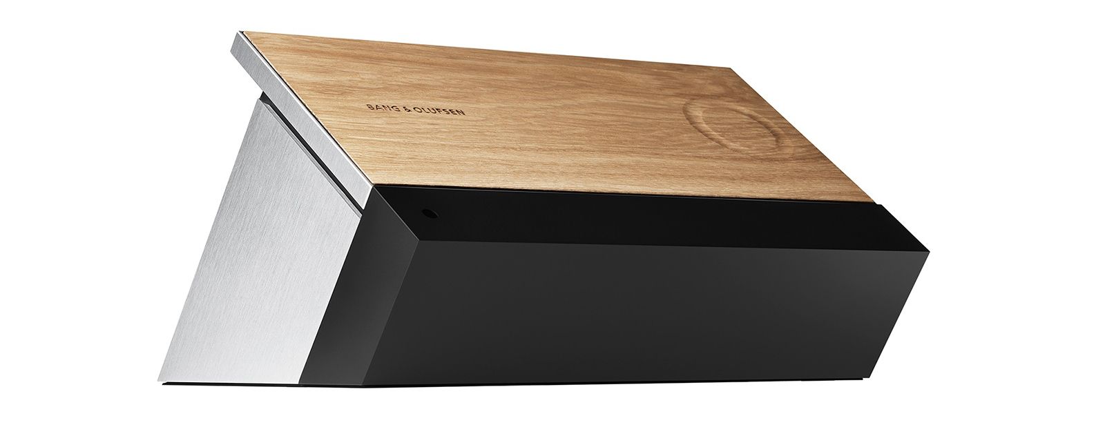 bang olufsen beosound moment wireless music system is fronted by touch sensitive wood interface image 2