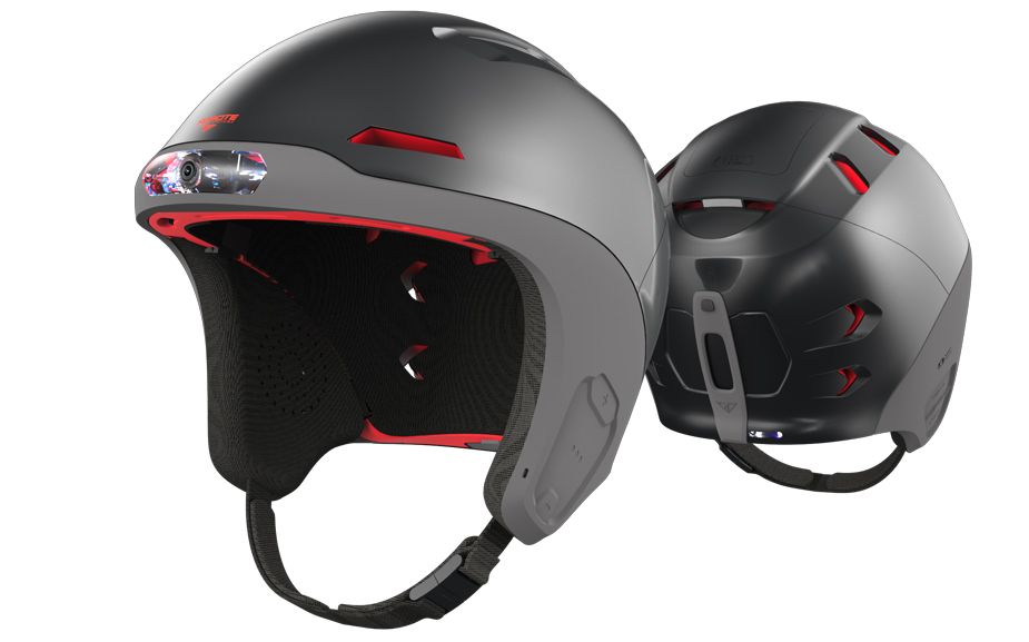 Forcite the smart snow helmet 1080p camera, speakers, fog lights, tracking and more