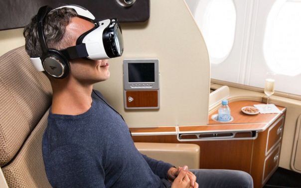 never feel trapped on a flight again quantas adds samsung gear vr to its planes image 1