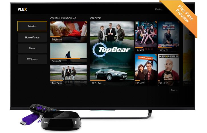 plex for roku radically redesigned takes cues from xbox one image 1