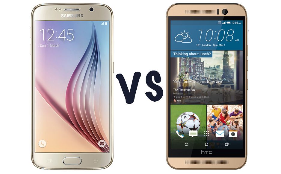 samsung galaxy s6 vs htc one m9 which handset should you choose  image 1